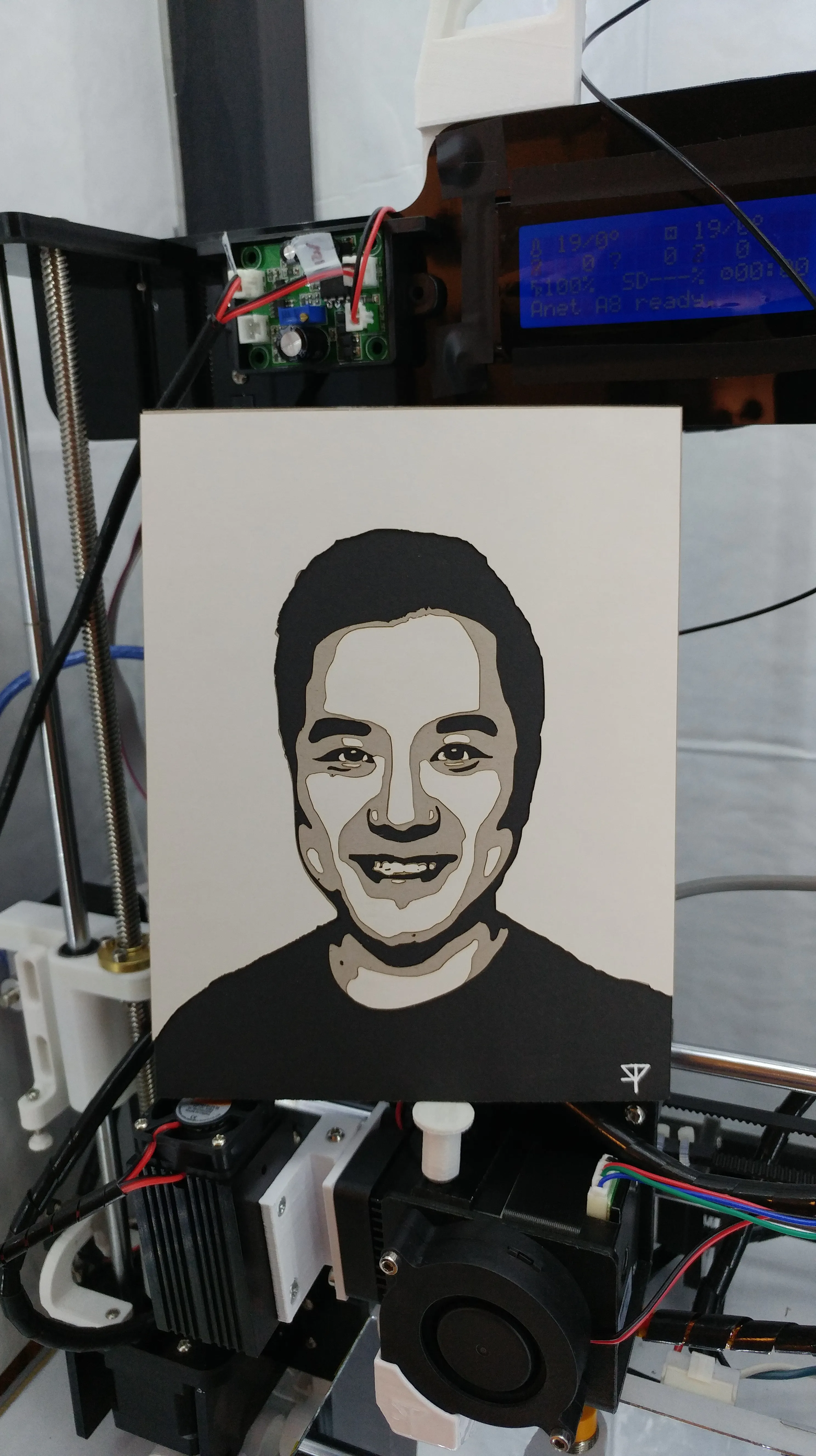 Laser Cut Self Portrait