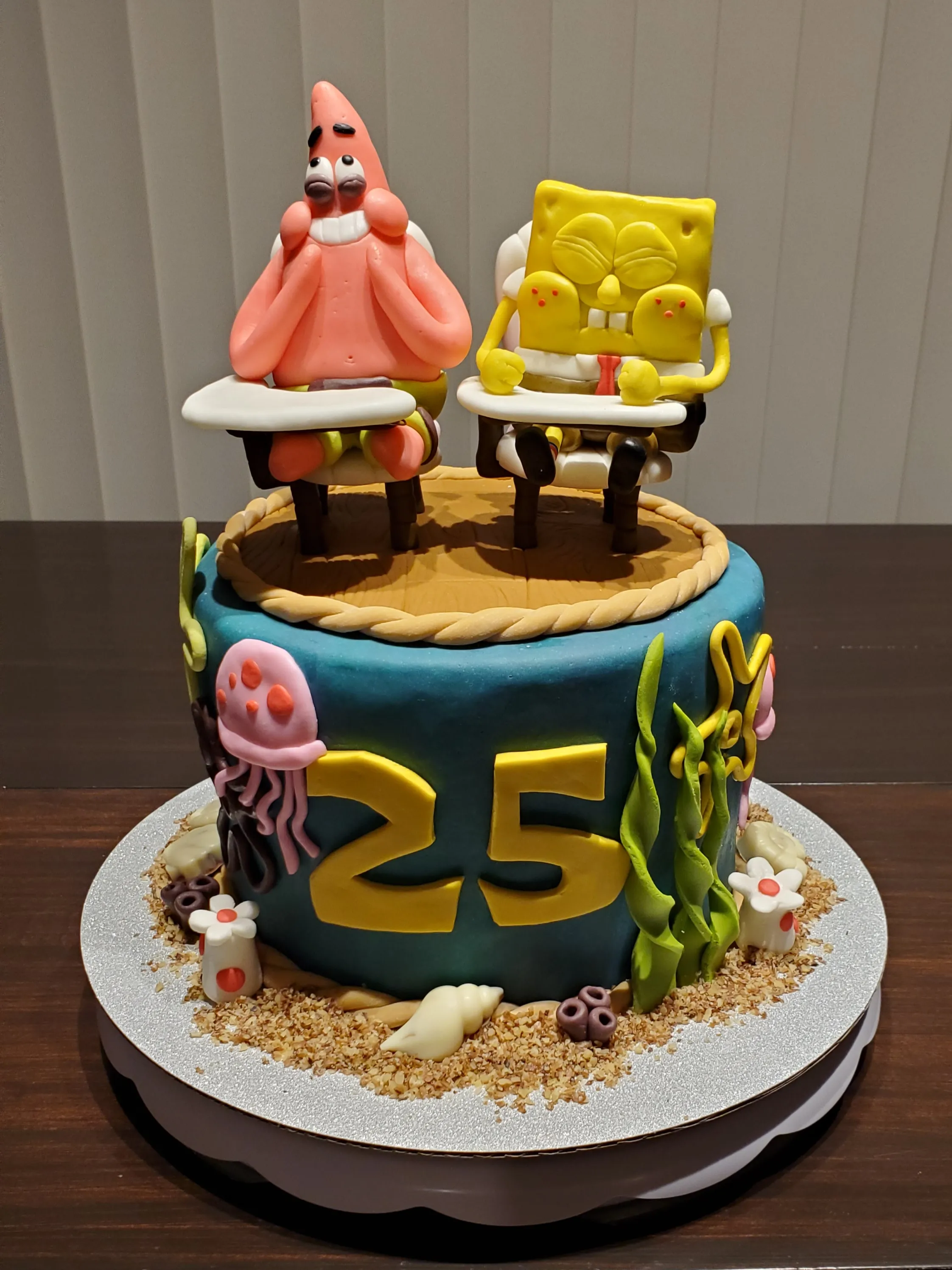 Spongebob 25 Cake